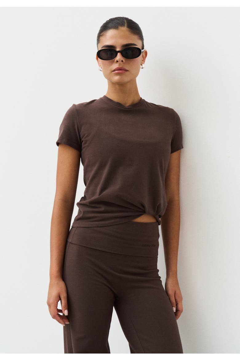 Soft Cotton Tee, Alternate, color, Espresso