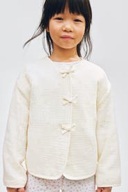 H&M Bow-detail Muslin Jacket