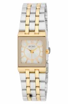 BCBG Modern Link Quartz Two-Tone Bracelet Watch, 34mm