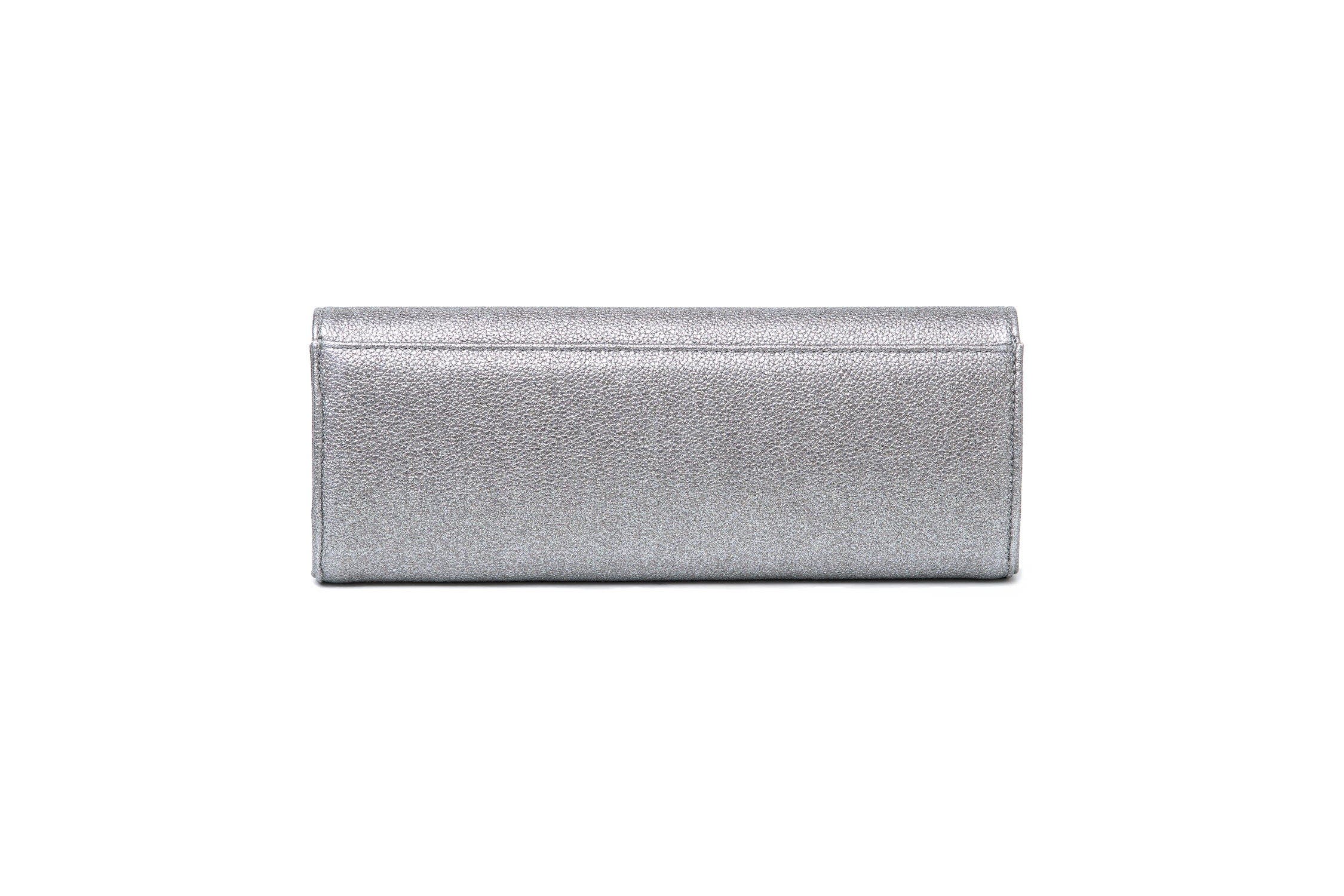 The Mini Robbie Clutch, Alternate, color, Gunmetal