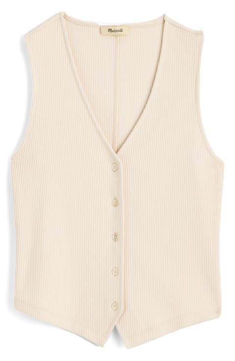 Rib V-Neck Vest