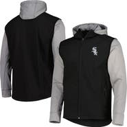 DUNBROOKE Men's Dunbrooke Black/Heather Gray Chicago White Sox Alpha Full-Zip Jacket