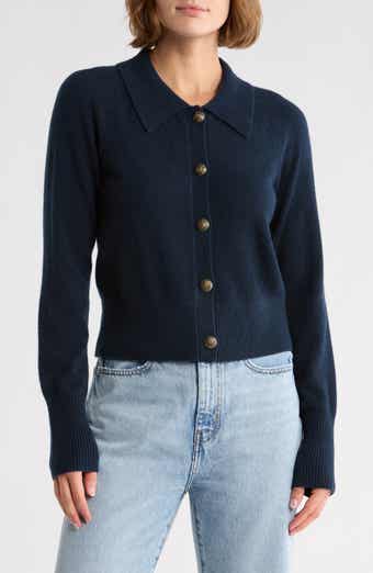 Veronica Beard Cheshire Crop Cashmere Cardigan