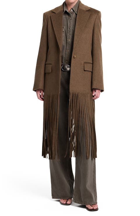 Mattie Fringe Cashmere Topper