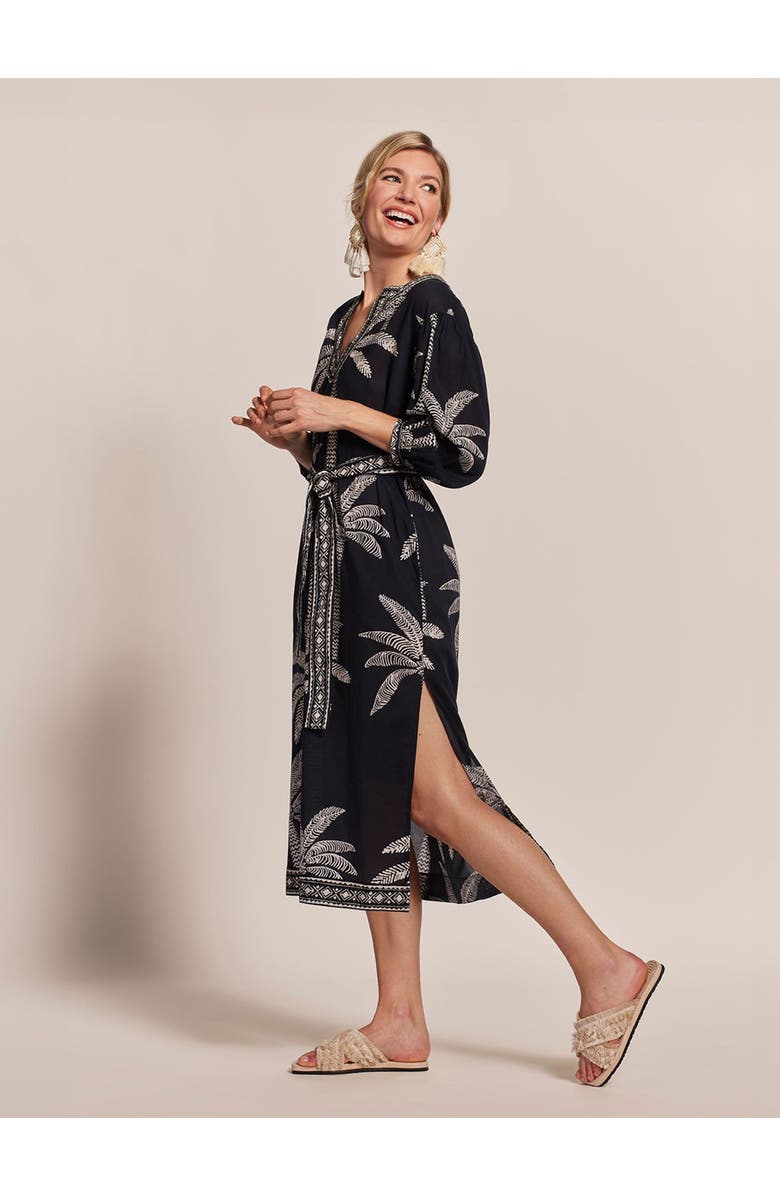 Tori Richard Palm Lined Trista Caftan, Alternate, color,