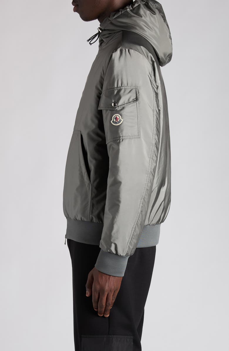 Moncler Poiliot Down Hooded Jacket, Alternate, color, Rooftop