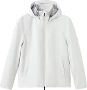 MANGO Hooded Water Repellent Bomber Jacket