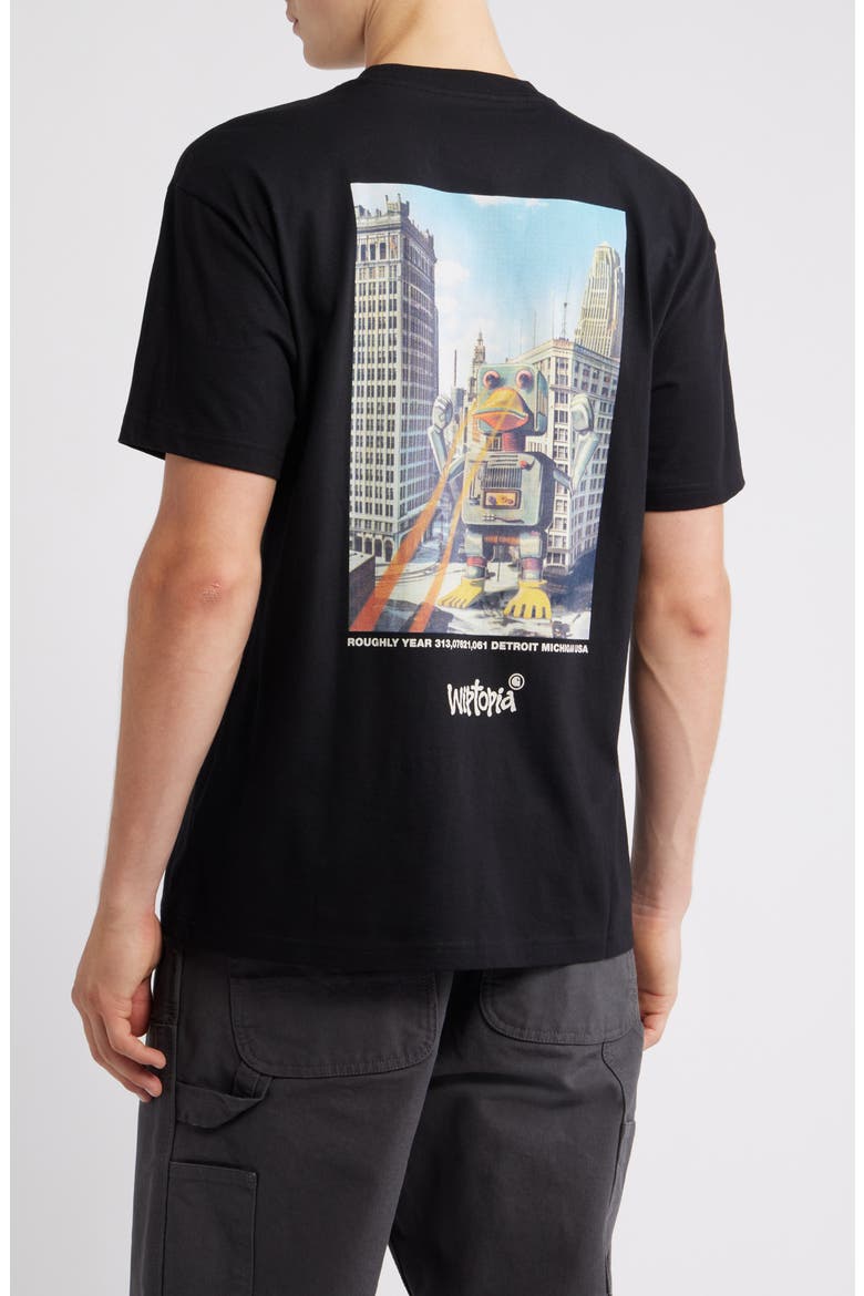 Wiptopia Organic Cotton Graphic T-Shirt, Alternate, color, BLACK