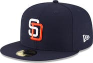 New Era Men's New Era Navy San Diego Padres Cooperstown Collection Wool 59FIFTY Fitted Hat