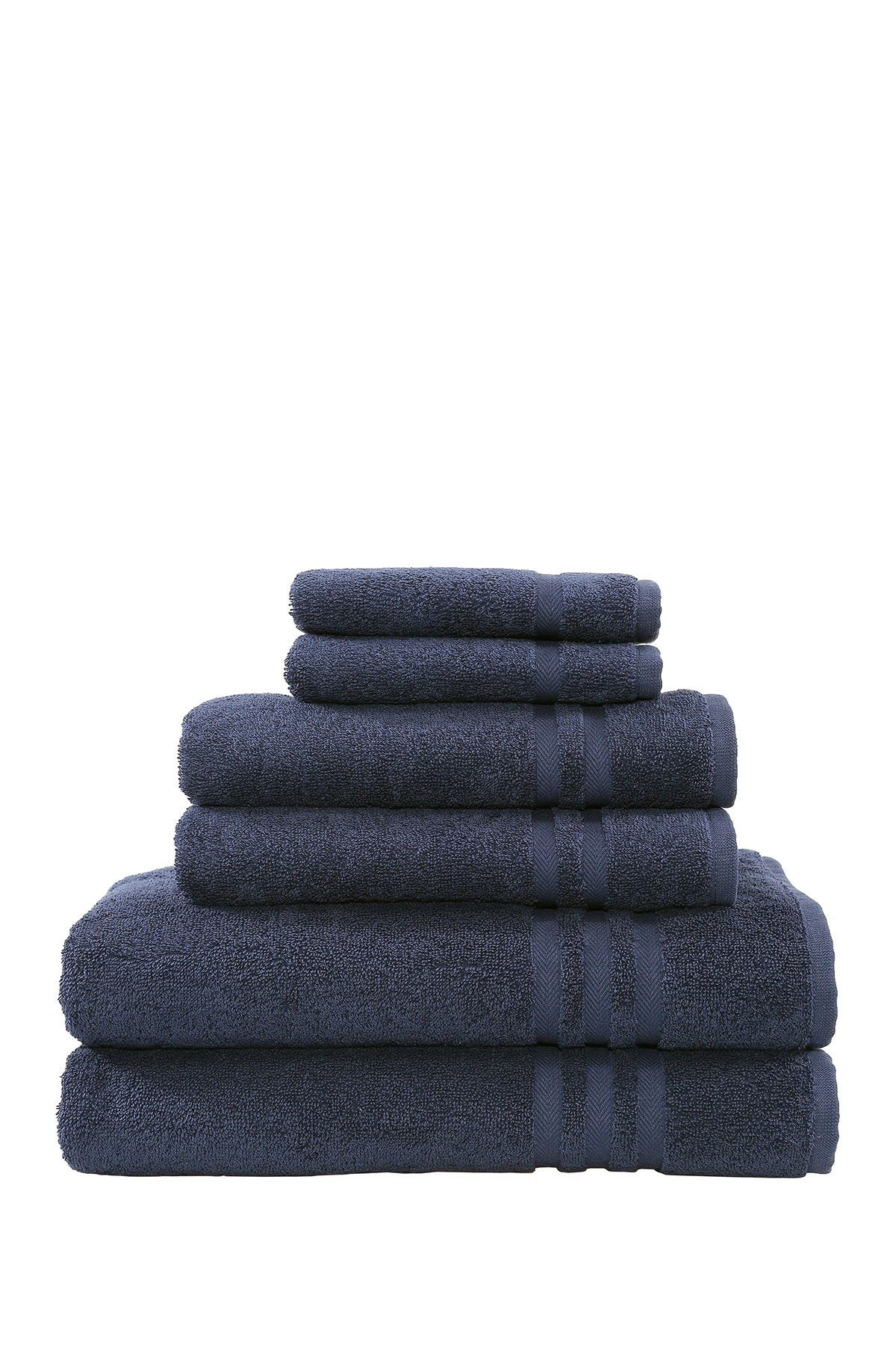 Linum Home Textiles Denzi 6-Piece Towel Set - Twilight Blue