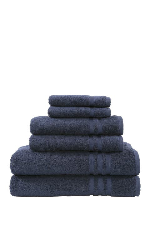 Denzi 6-Piece Towel Set - Twilight Blue