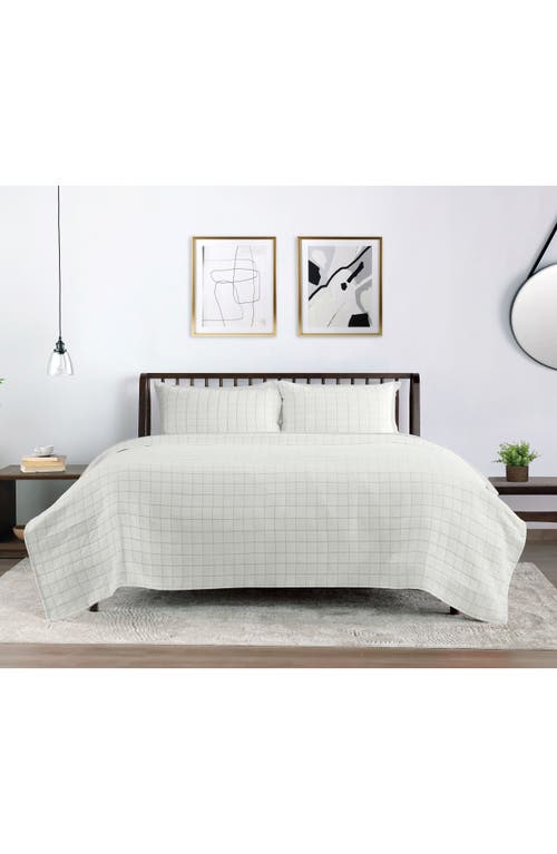 Vellux Yukon Coverlet Set In White