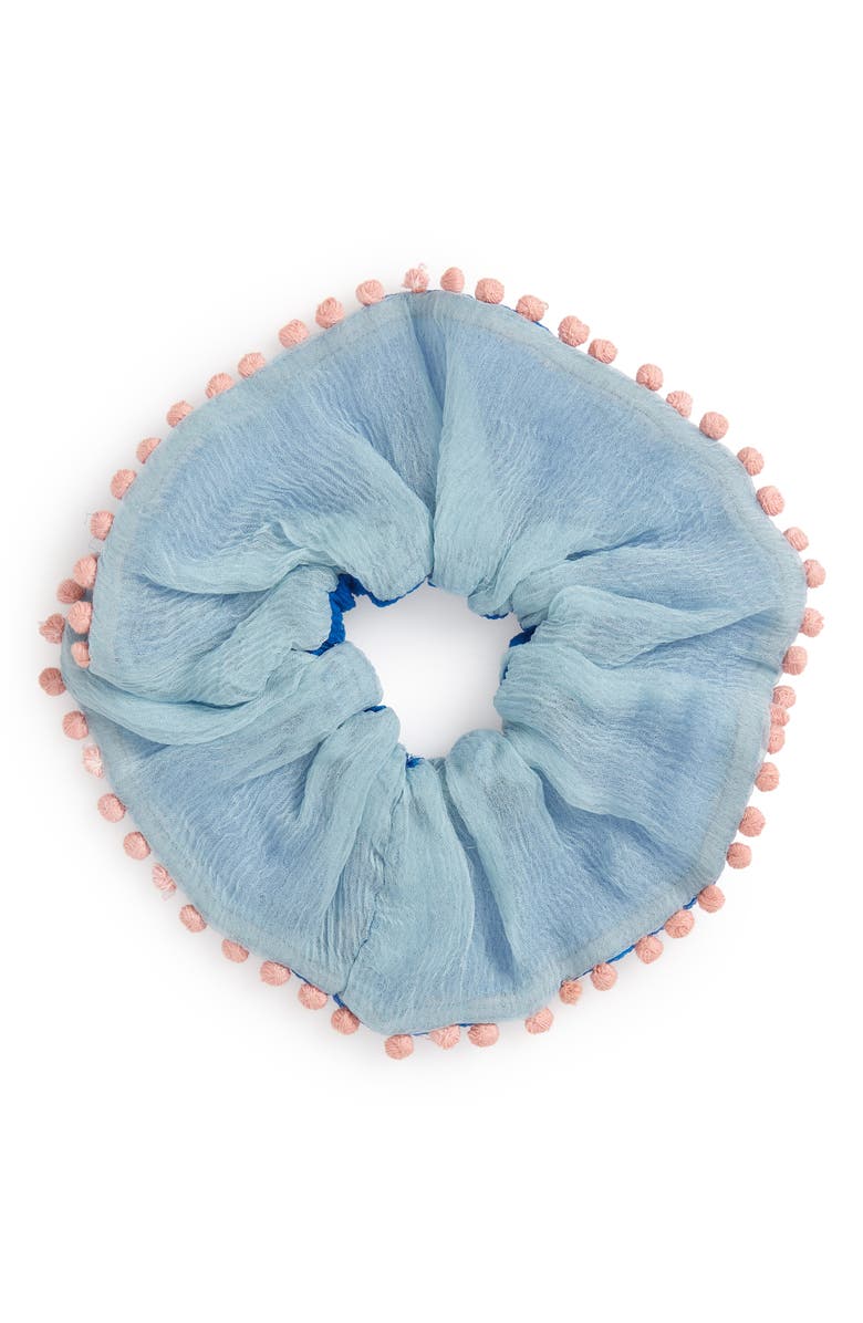 New Friends Colony Pompom Scrunchie, Alternate, color,