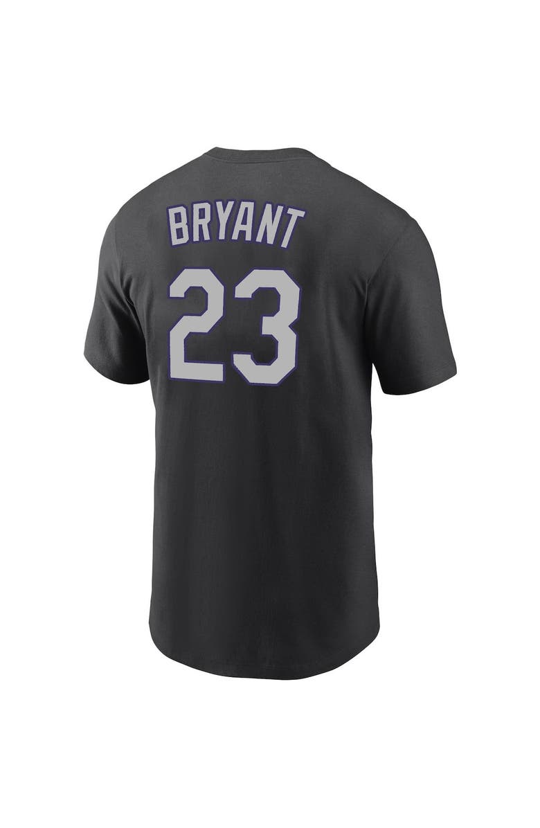 Nike Men's Nike Kris Bryant Black Colorado Rockies Name & Number T-Shirt, Alternate, color, Black