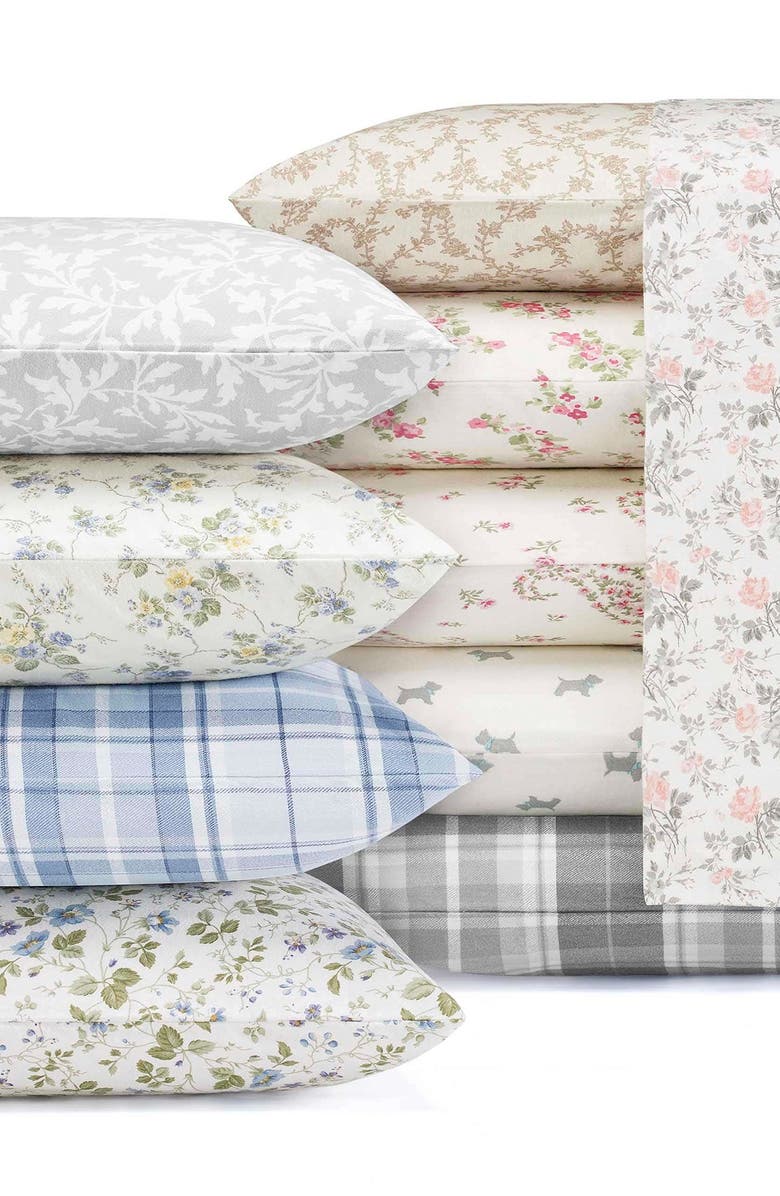 Laura Ashley Bristol Paisley Medium Pink Cotton Sateen King Sheet Set, Alternate, color, Bristol Pink