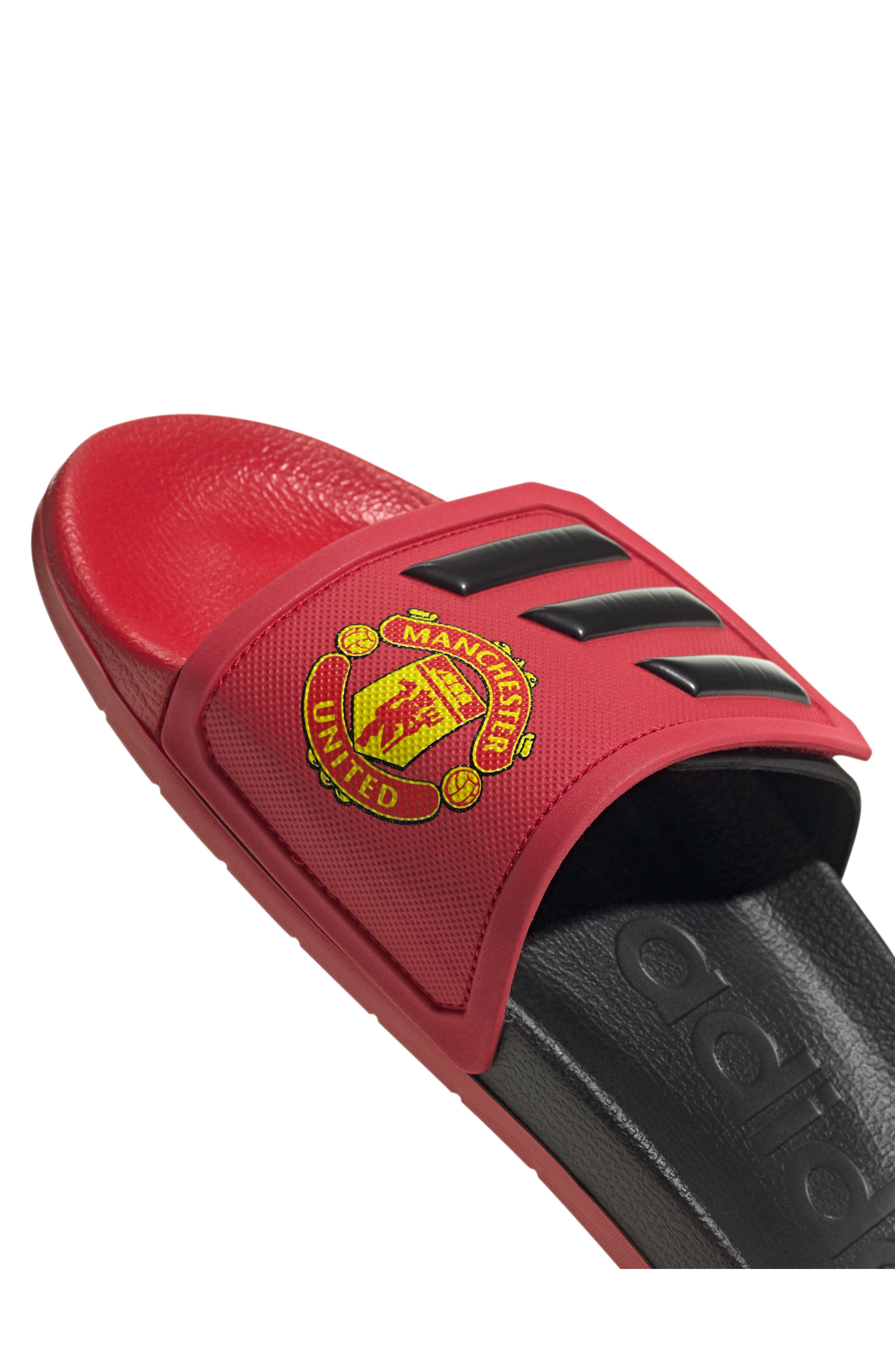 adidas Adilette Machester United Slide Sandal, Alternate, color, 