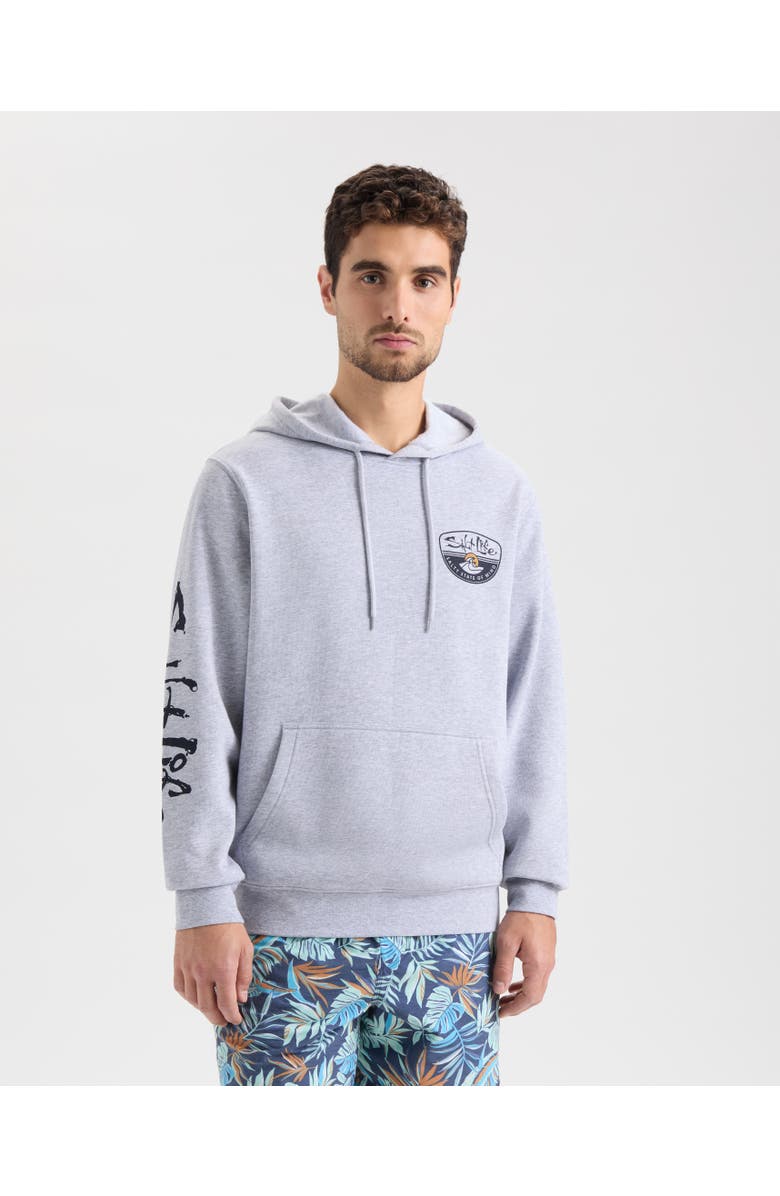Salt Life Daily Wave Hoodie, Main, color, Athletic Heather