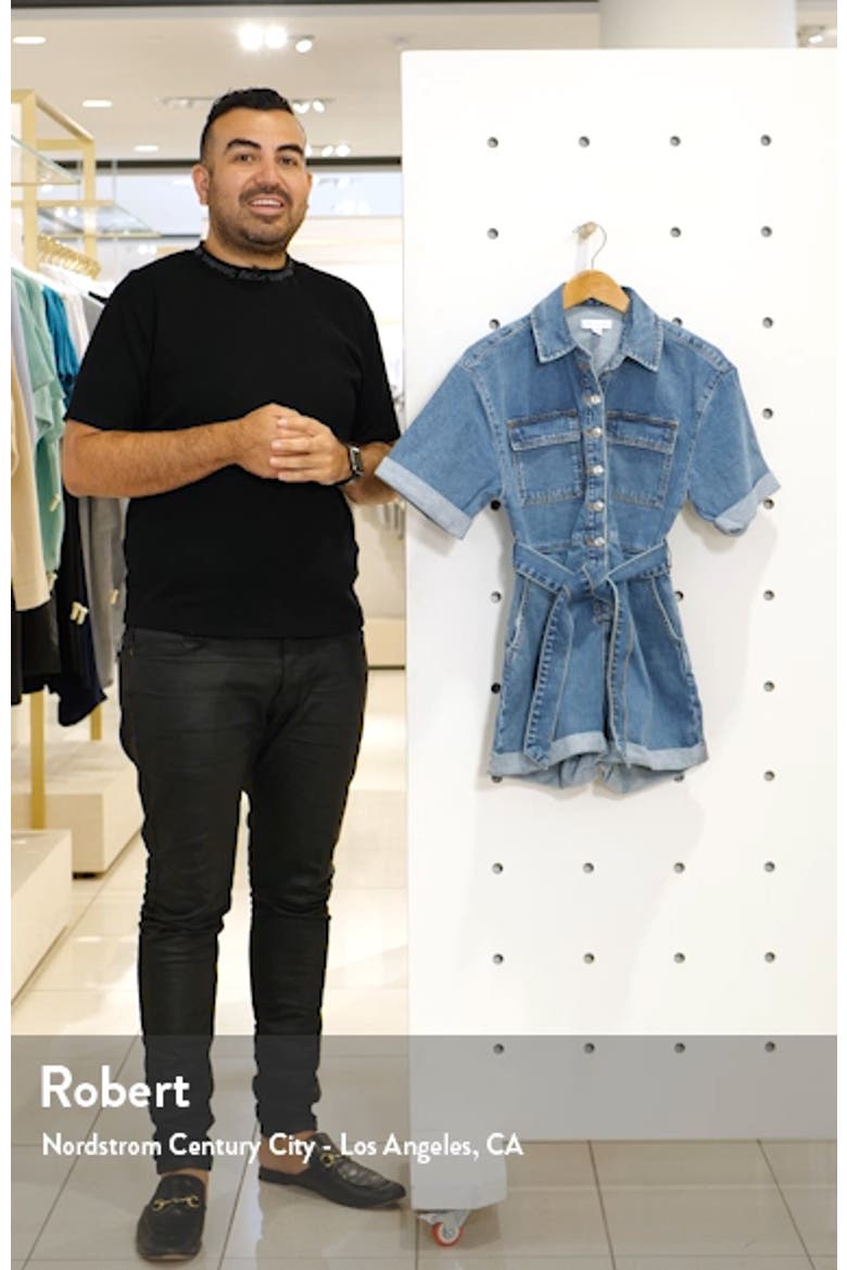 Denim Button-Down Romper video