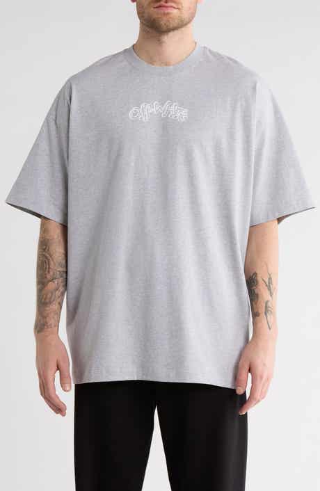 Off-White Slim Fit Logo Cotton Graphic T-Shirt