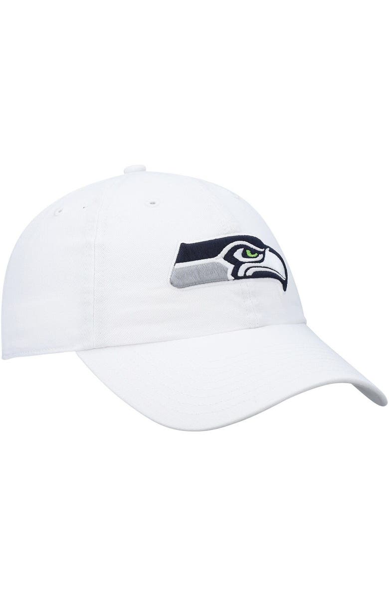 '47 Men's '47 White Seattle Seahawks Clean Up Adjustable Hat, Alternate, color, White