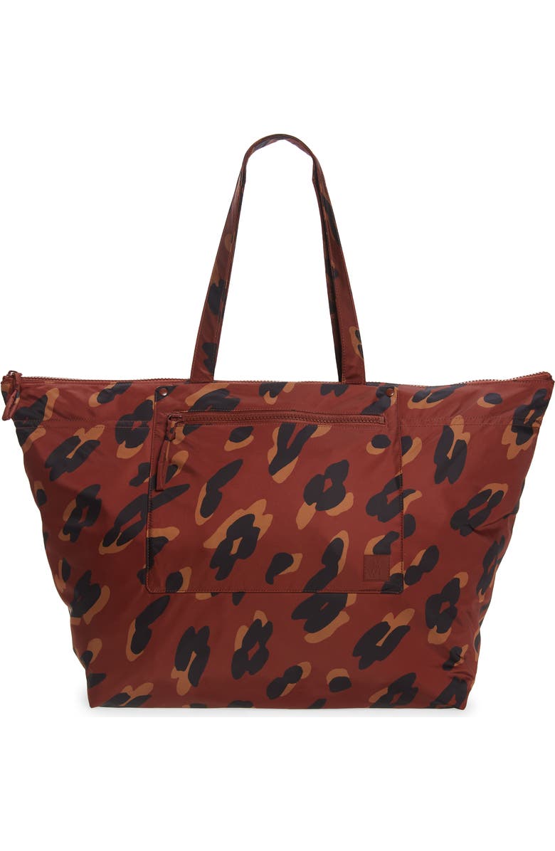 Madewell The Resourced Painted Leopard Weekend Bag, Main, color,