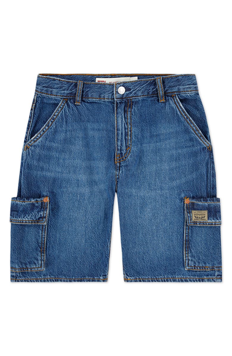 Levi's<sup>®</sup> Kids' Denim Cargo Shorts, Main, color, 