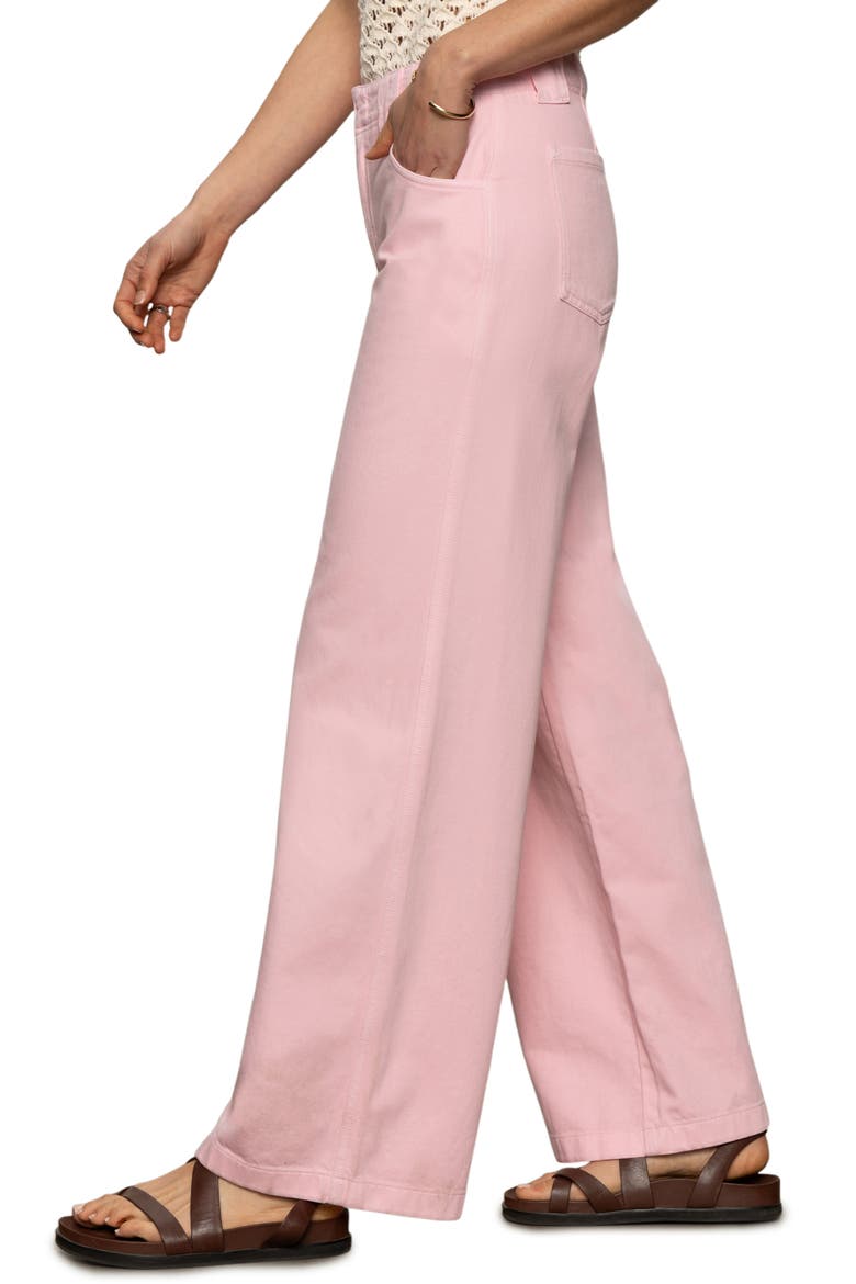 Arden High Waist Wide Leg Jeans, Alternate, color, WASHED CHERRY BLOSSOM