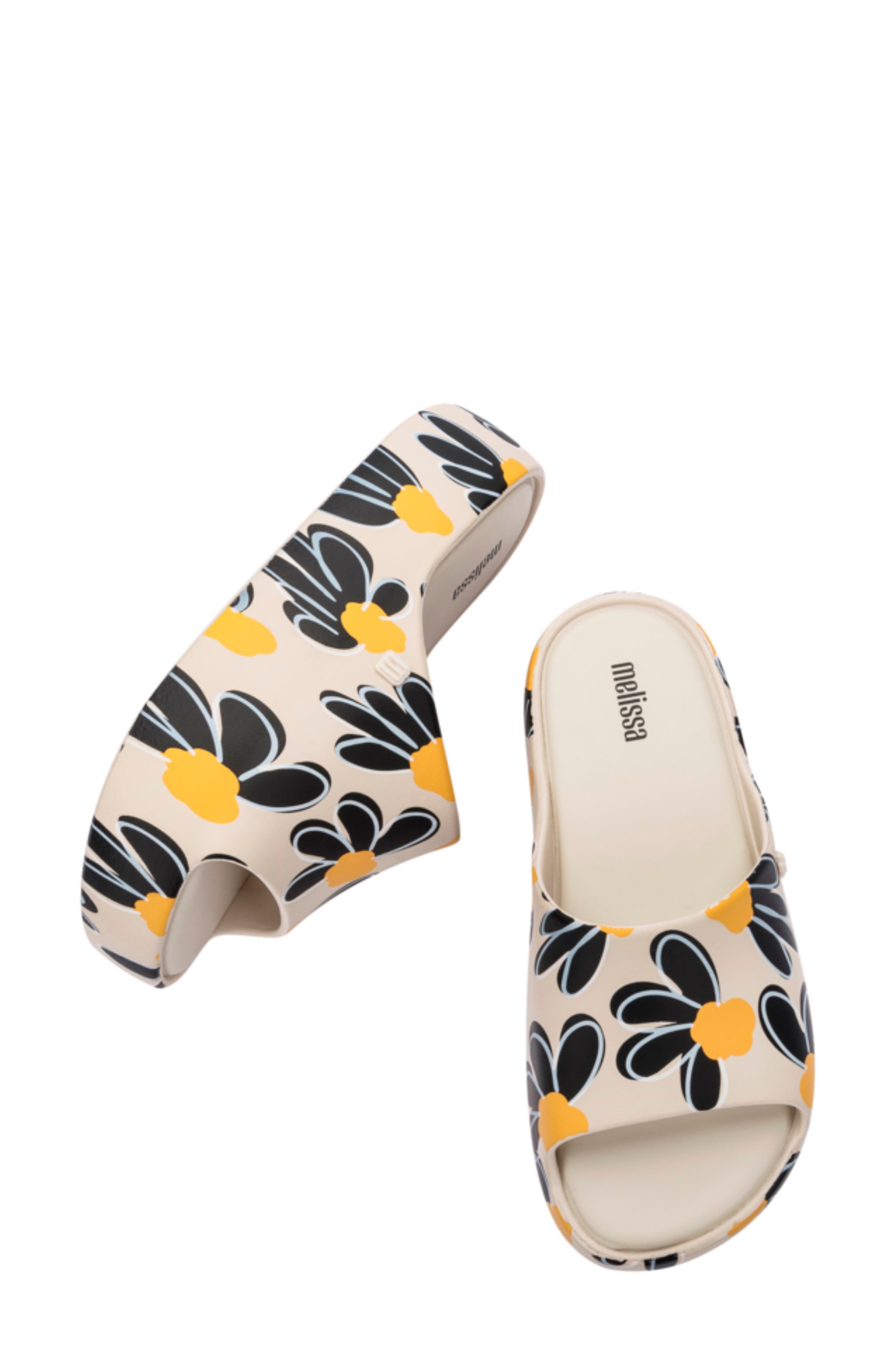 Melissa Platform Sandal, Alternate, color, Beige/ Black