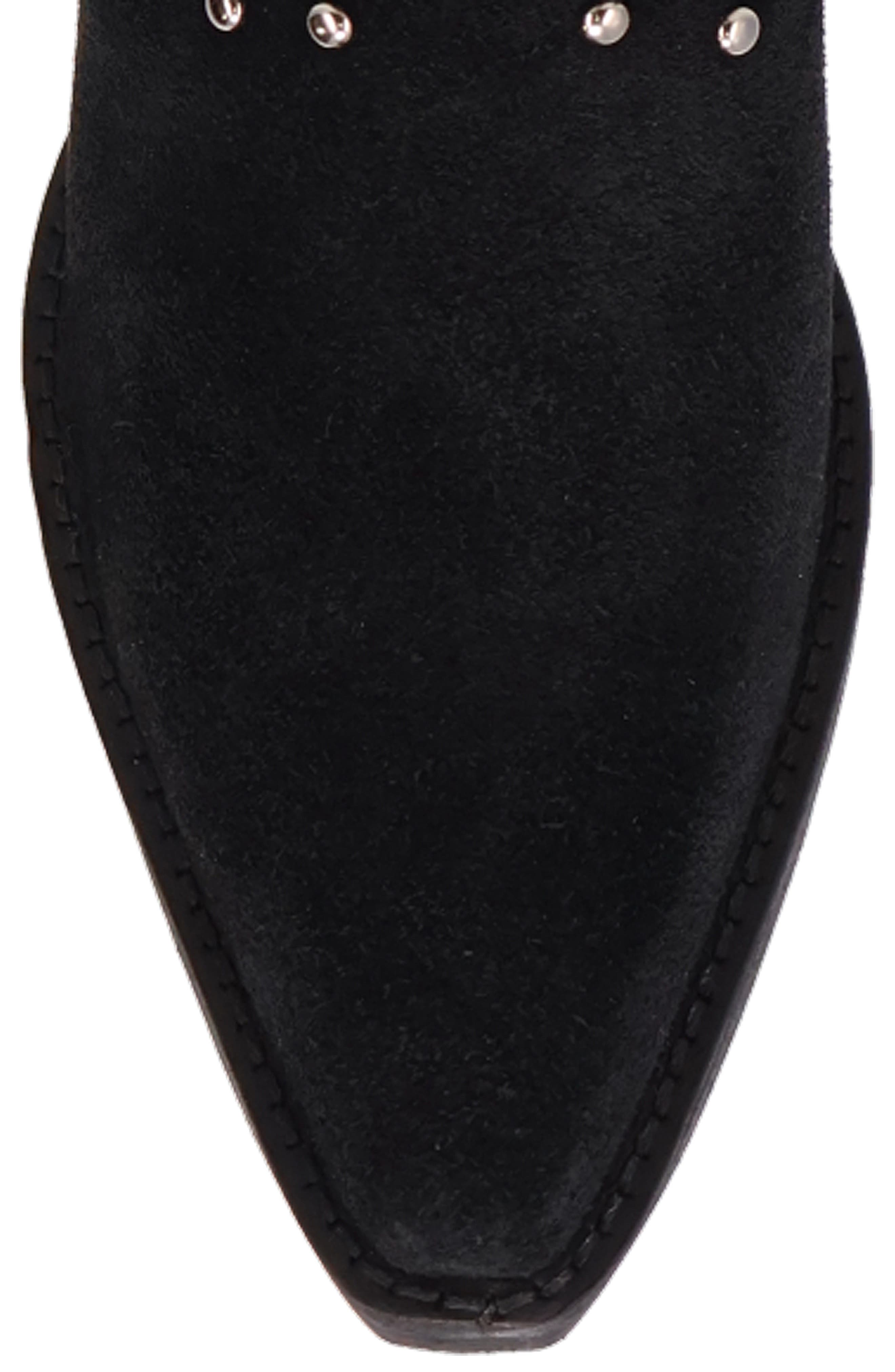 Dingo Rodeo Queen Genuine Calf Hair Western Boot, Alternate, color, Black