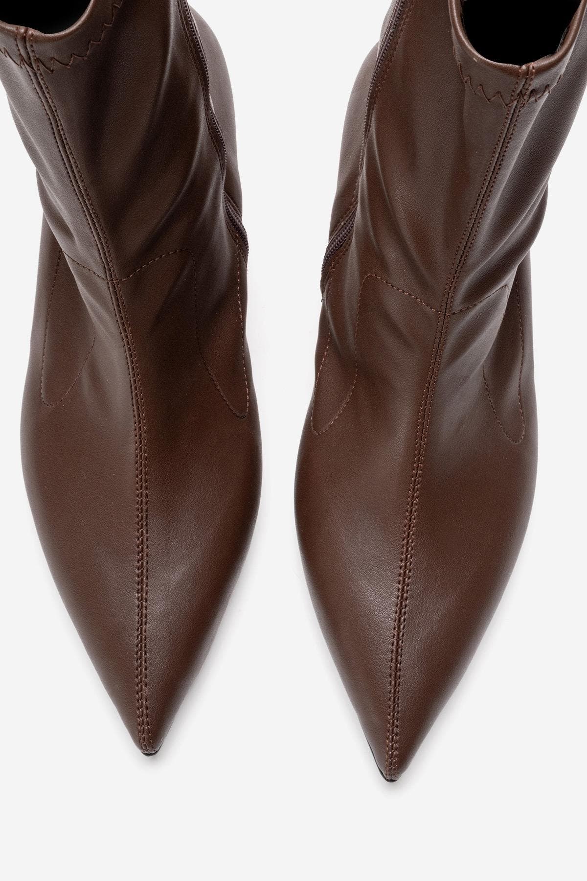 Prologue Shoes Rossano Stiletto Heel Boot, Alternate, color, Brown