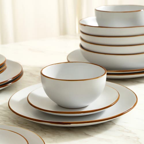 Stone Lain Brasa Stoneware 32-piece Dinnerware Set In White