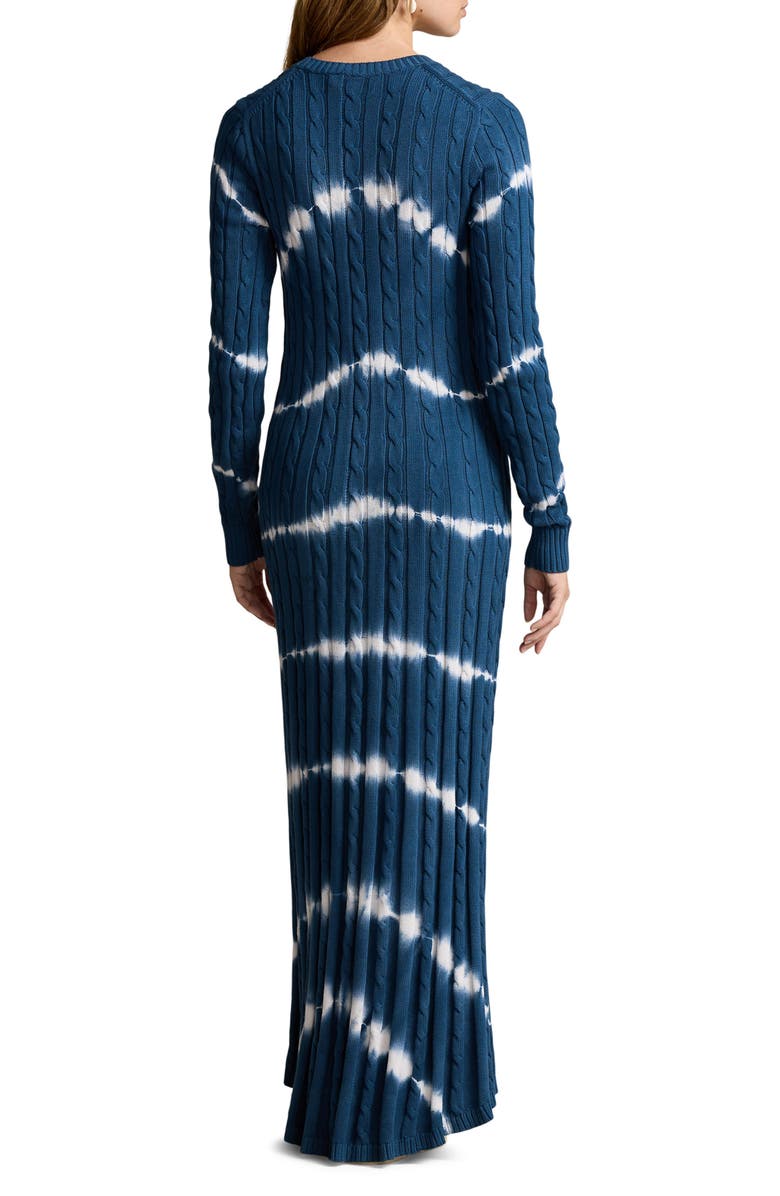 Polo Ralph Lauren Tie Dye Long Sleeve Cotton Sweater Dress, Alternate, color, 