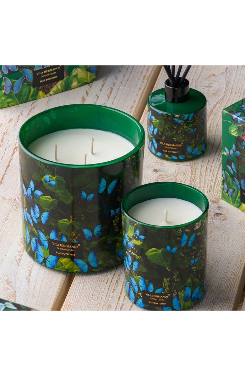 Vila Hermanos Vila Jungletropia Candle In Jar, Alternate, color, Blue Butterfly