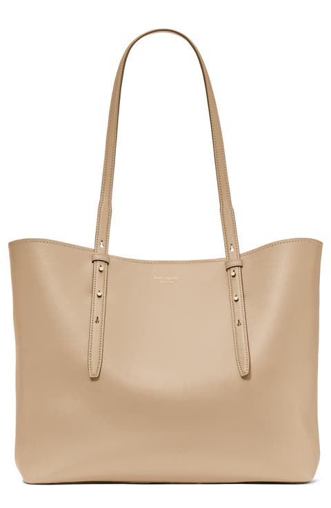 do it all fine grain leather tote