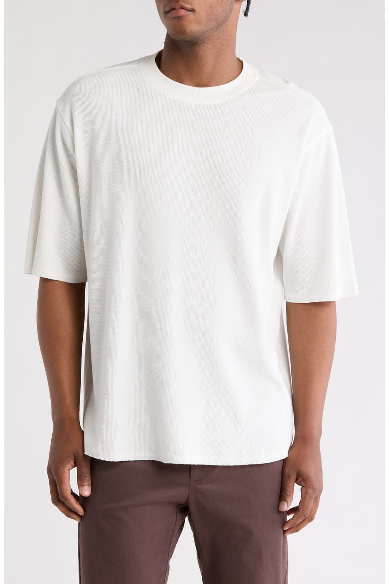 Oversize Thermal T-Shirt, Main, color, IVORY EGRET