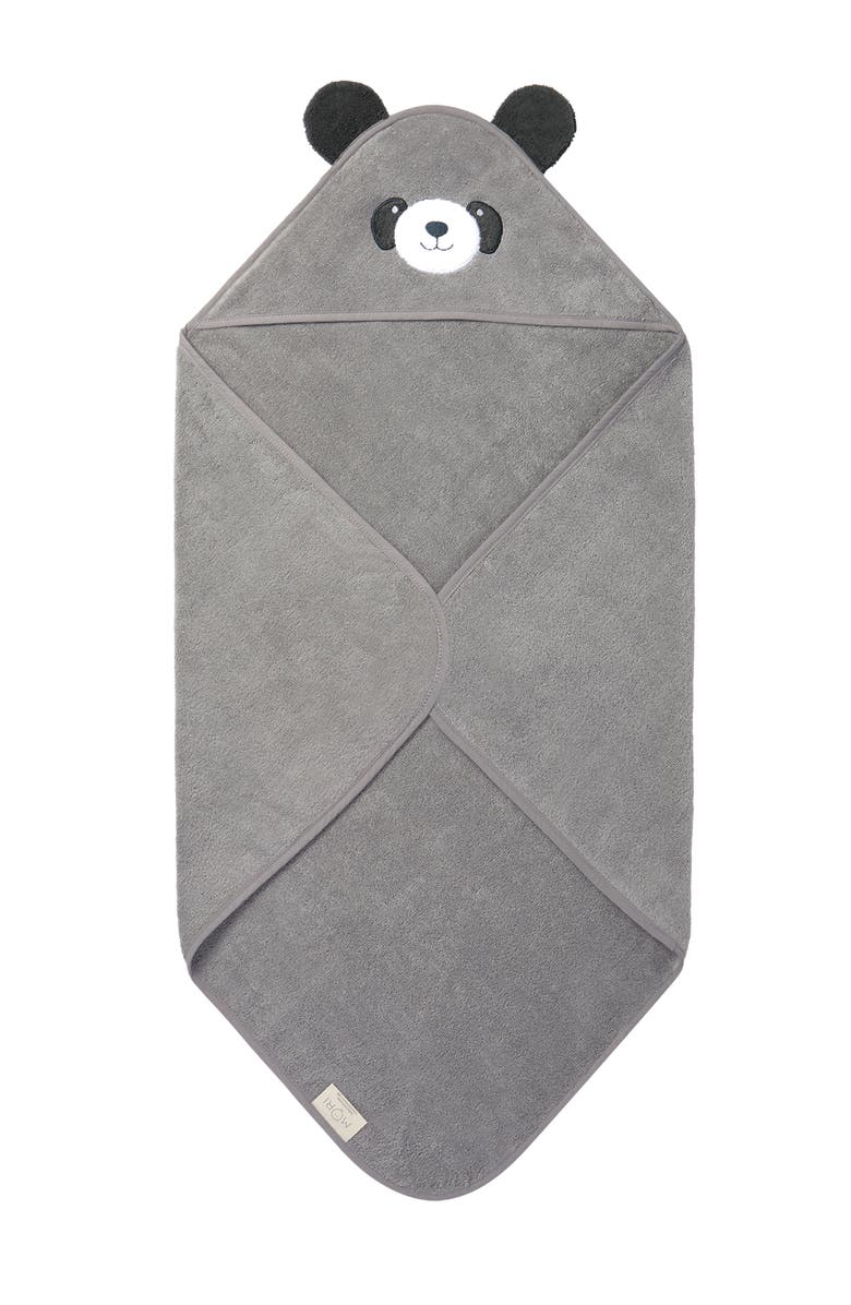 MORI Hooded Baby Towel, Main, color, Gray