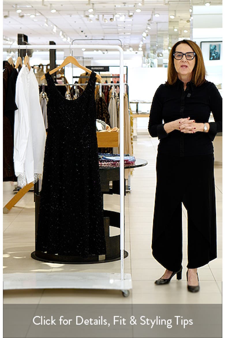 Sequin Grid Midi Dress video