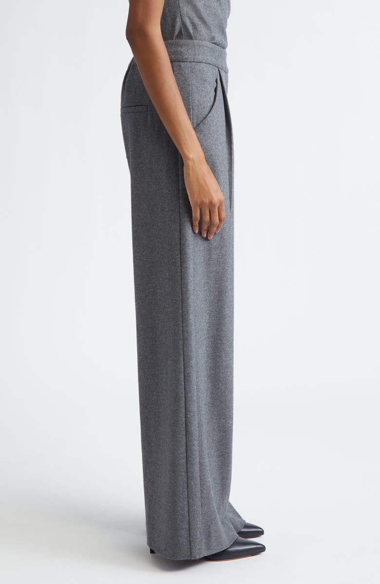 Veronica Beard Marbeau Wool Blend Pants, Alternate, color, Medium Heather Grey