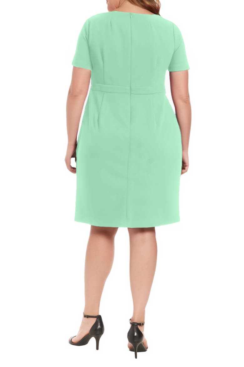 Side Tie Sheath Dress, Alternate, color, KTYD GREEN