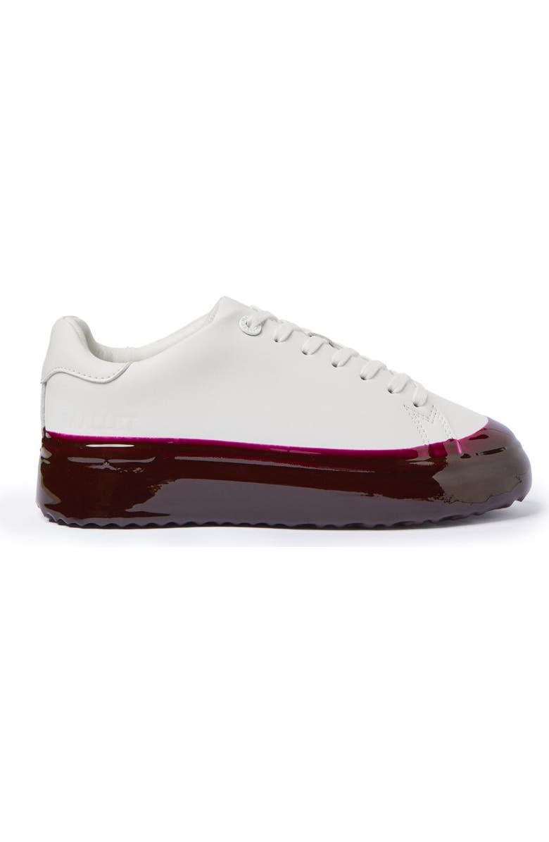 MALLET Grftr Dip Low-Top Platform Trainers, Main, color, White Red