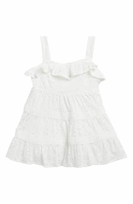 Nicole Miller Eyelet Tiered Dress