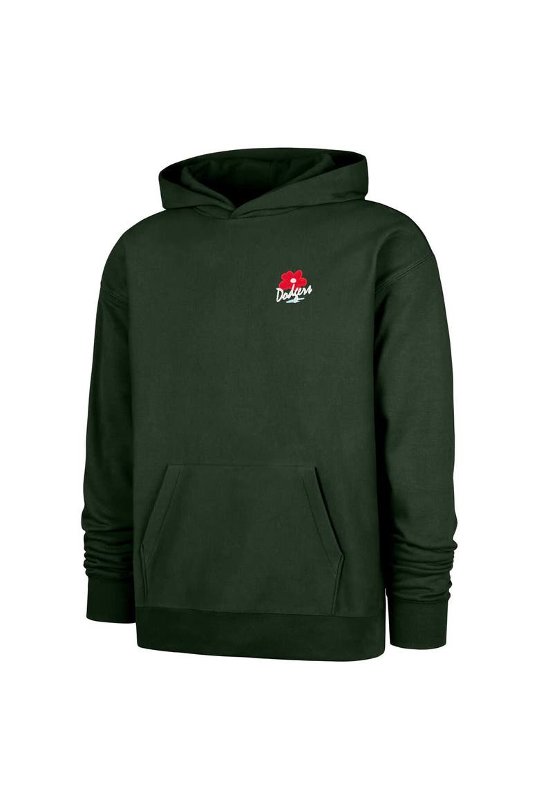 Men's '47  Dark Green Los Angeles Dodgers Gallery Foundation Hoodie, Alternate, color, Dark Green