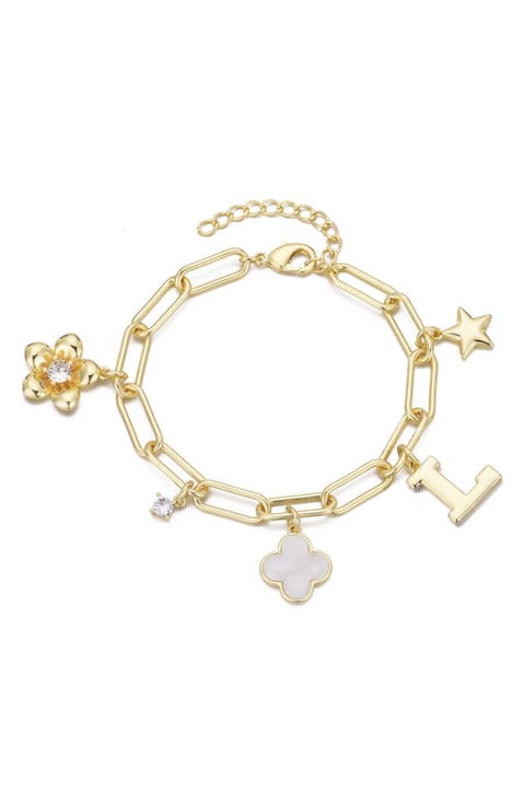 Initial Charm Bracelet