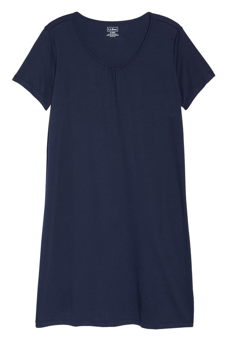Supima® Cotton Nightgown, Alternate, color, CLASSIC NAVY