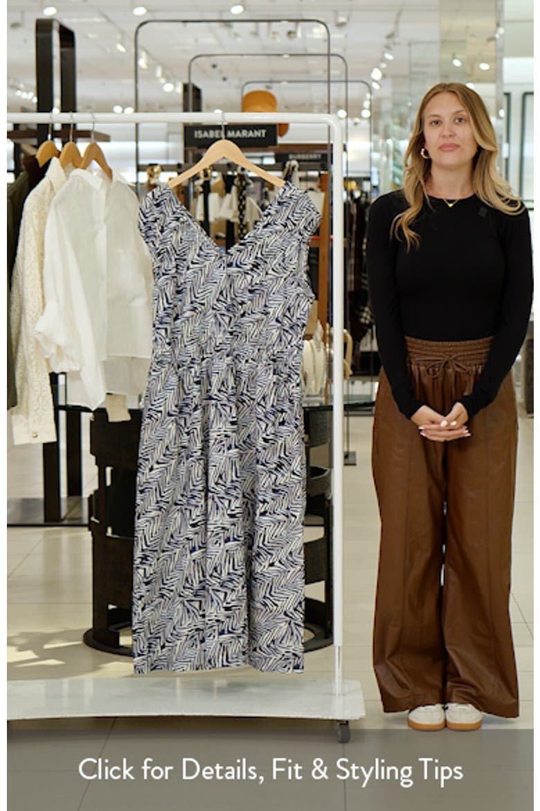 Dierdre Inked Lines Midi Dress video