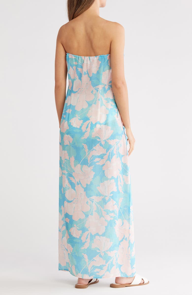 Hutch Side Tie Cover-Up Maxi Dress, Alternate, color, Vintage Floral