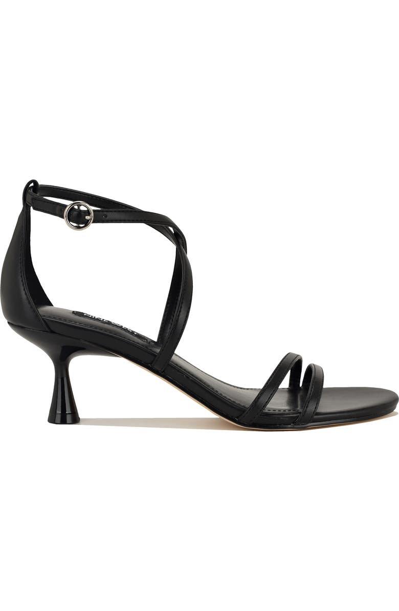 Nine West Jettie Ankle Strap Sandal, Alternate, color, Black