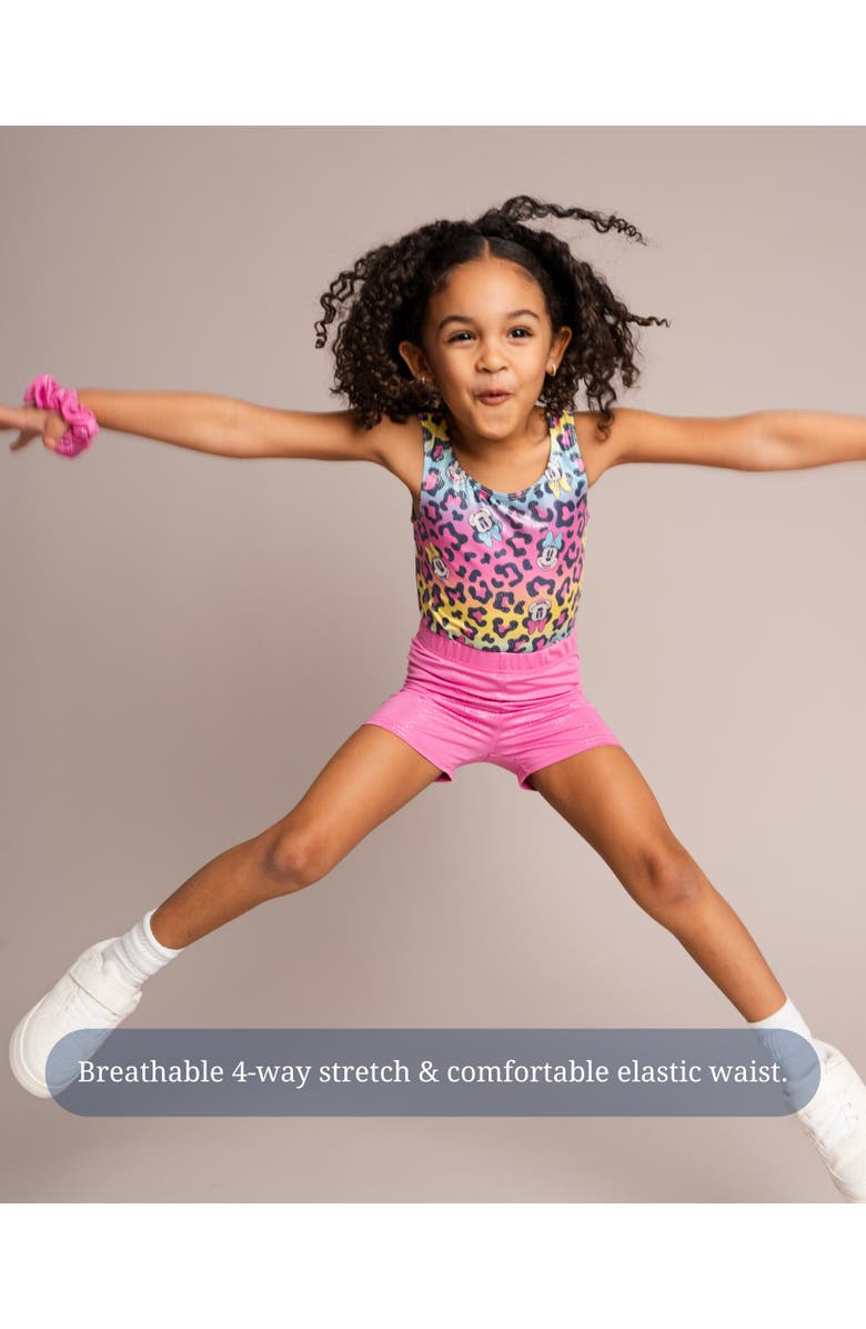 Disney Minnie Mouse Gymnastics Leotard and Shorts Set, Alternate, color, Pink Minnie Mouse