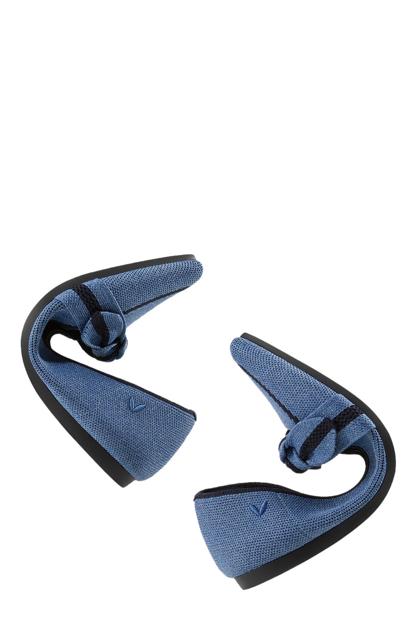 VIVAIA Pointed-Toe Bow Loafers, Alternate, color, Denim Navy