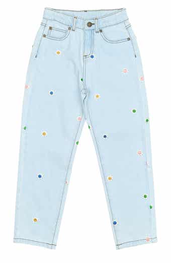 THE NEW Kids' Porscha Floral Embroidered Mom Jeans